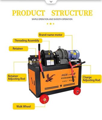 5精密スレッドリングのための垂直二重頭3シャフトローリングスレッドリングマシン