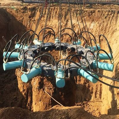 1470 kg エグババター用ベフォカス液圧パイルブレイカー 丸型コンクリートパイルブレイカー