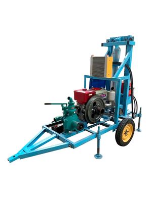 マックス.180m 深さ ディーゼル パワー タイプ スチール クローラー 搭載 ロータリー ポータブル 水井 掘削機