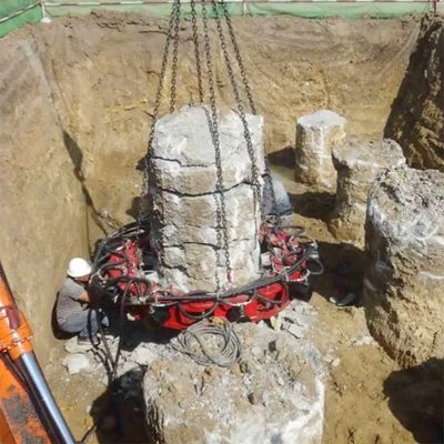 1470 kg 円形水力パイルブレーカーの固定 滑らかなパイル破壊プロセス
