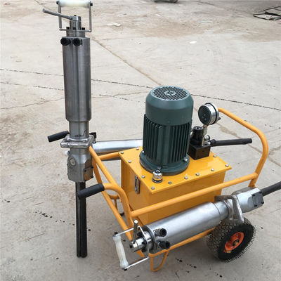 水力石割り石割り機 200kgの重さで花岩を割る