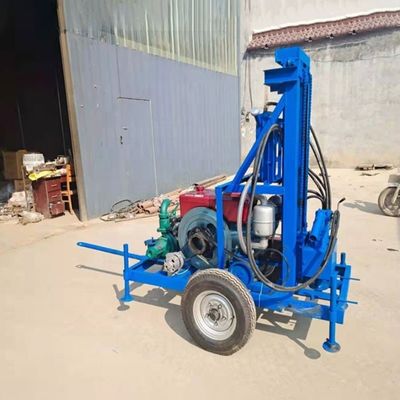 550 KG 水井岩穴掘削リグ ディープディーゼル掘削機 最大200m