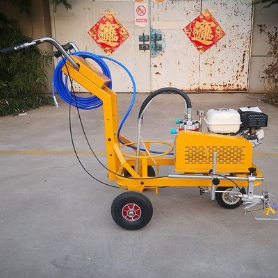 単/二重スプレー銃でアスファルト路面駐車場マークマシン