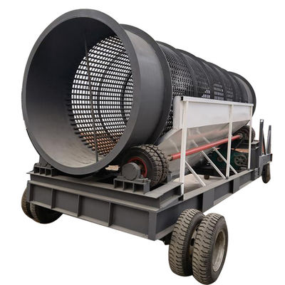 11m*2.2m*3.7m 電圧380 移動スクリーニングプラントのための砂と石の分離機