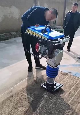 220v/380v 電圧 ハンドヘルド電動コンパクター 75 kg 道路床バックフィール 土壌インパクトコンパクター