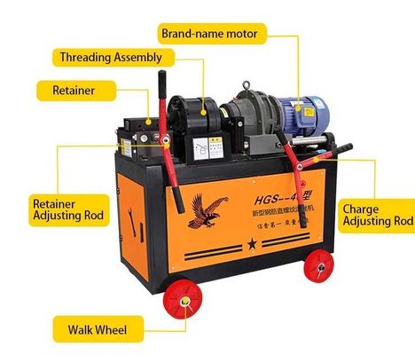 HGS-50 20mm-120mm ロッドのための自動フラット ダイ スポーク 縫製糸ローリングマシン