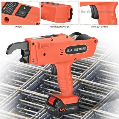 12V 4500mAh 電動レバー層結合銃 2pcs バッテリーと1pcs 結び付けワイヤキット